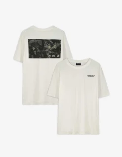 Chapter T-shirt - Print op rug - wit Best