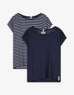 Takko T-shirt - set van 2 donkerblauw Best