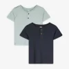 Dopodopo boys T-shirt - set van 2 - turkoois Hot