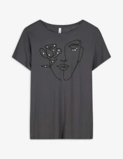 Ever Me T-shirt - Sierkraaltjes - donkergrijs Hot