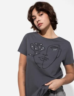 Ever Me T-shirt - Sierkraaltjes - donkergrijs Hot
