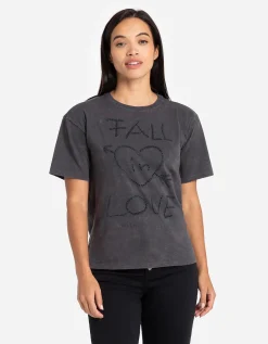 Page One T-shirt - Used look - donkergrijs Outlet