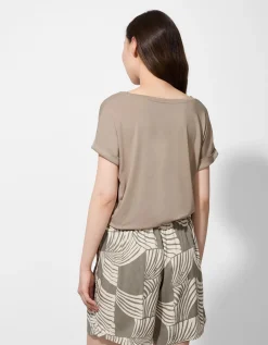 Ever Me T-shirt - Viscosemix - beige Clearance