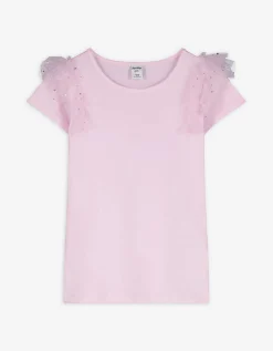 Dopodopo girls T-shirt - Volants - pink Outlet