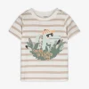 Dopodopo mini T-shirt - Vooropdruk - beige Fashion