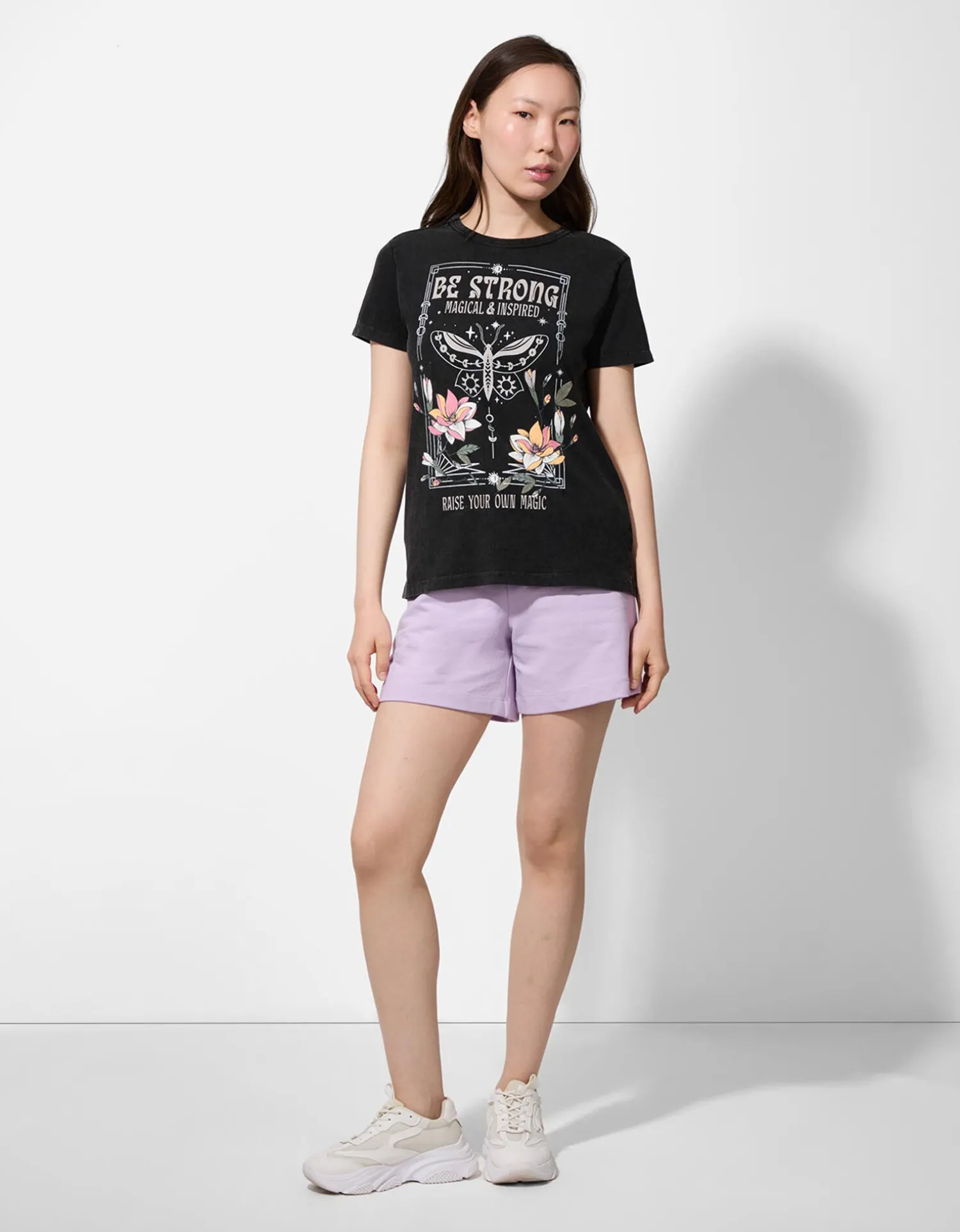 Takko T-shirt - Vooropdruk - donkergrijs Sale