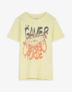 Chapter Young T-shirt - Vooropdruk - lichtgeel Clearance