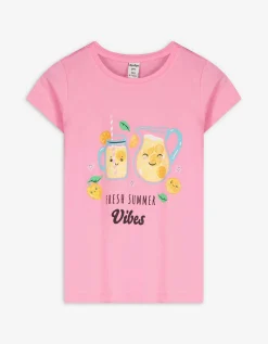 Dopodopo girls T-shirt - Vooropdruk - pink Online