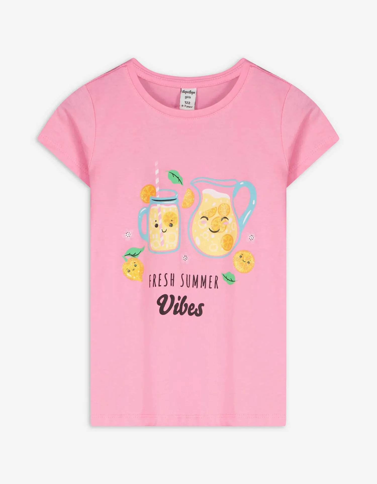 Dopodopo girls T-shirt - Vooropdruk - pink Online