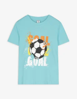 Dopodopo boys T-shirt - Vooropdruk - turkoois Online