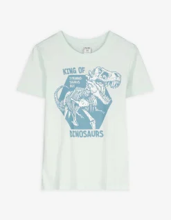 Dopodopo boys T-shirt - Vooropdruk - turkoois New