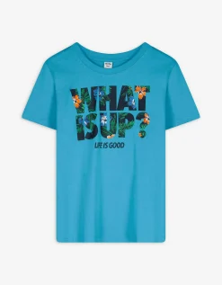 Dopodopo boys T-shirt - Vooropdruk - turkoois Online