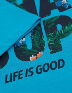 Dopodopo boys T-shirt - Vooropdruk - turkoois Online