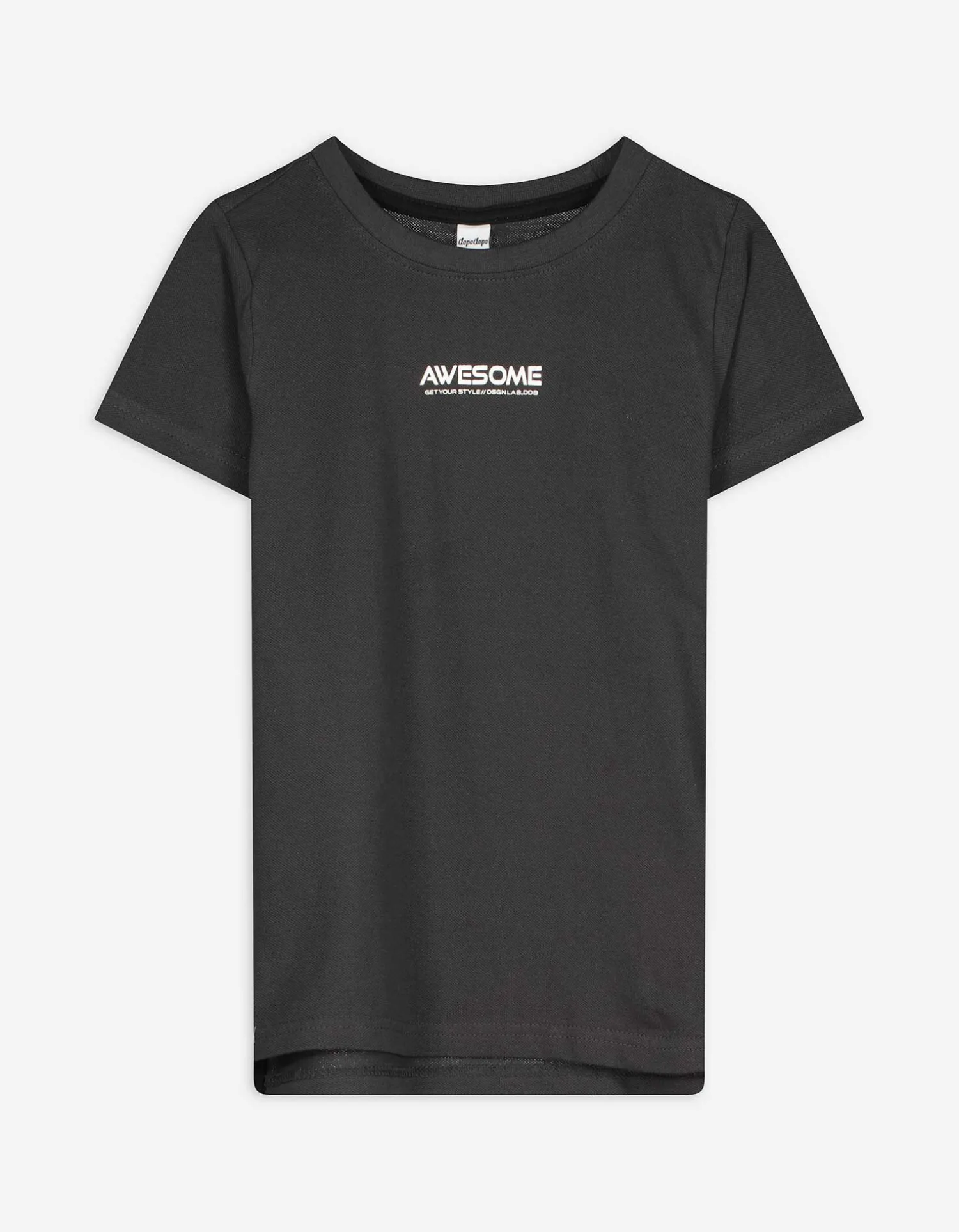 Dopodopo boys T-shirt - Wafelstructuur - donkergrijs Sale