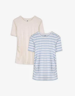 Ever Me T-shirt - Zwangerschapskleding lichtblauw Outlet