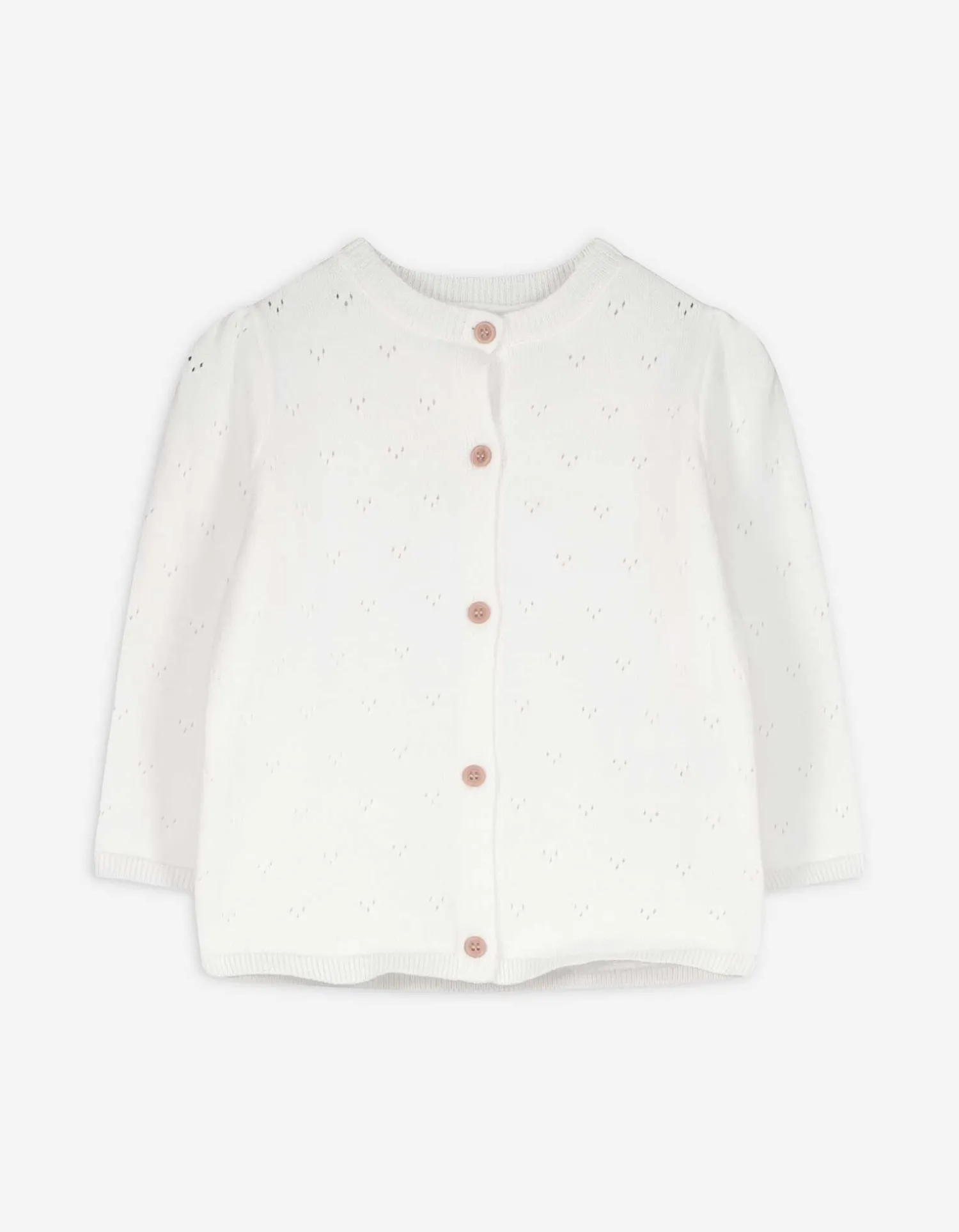 Dopodopo mini Vest - Fijn breisel - wit Clearance