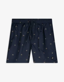 Jean Pascale Zwembroek - Print all-over - donkerblauw Online