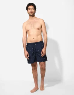 Jean Pascale Zwembroek - Print all-over - donkerblauw Online