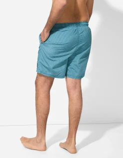 Jean Pascale Zwembroek - Print all-over - turkoois Outlet